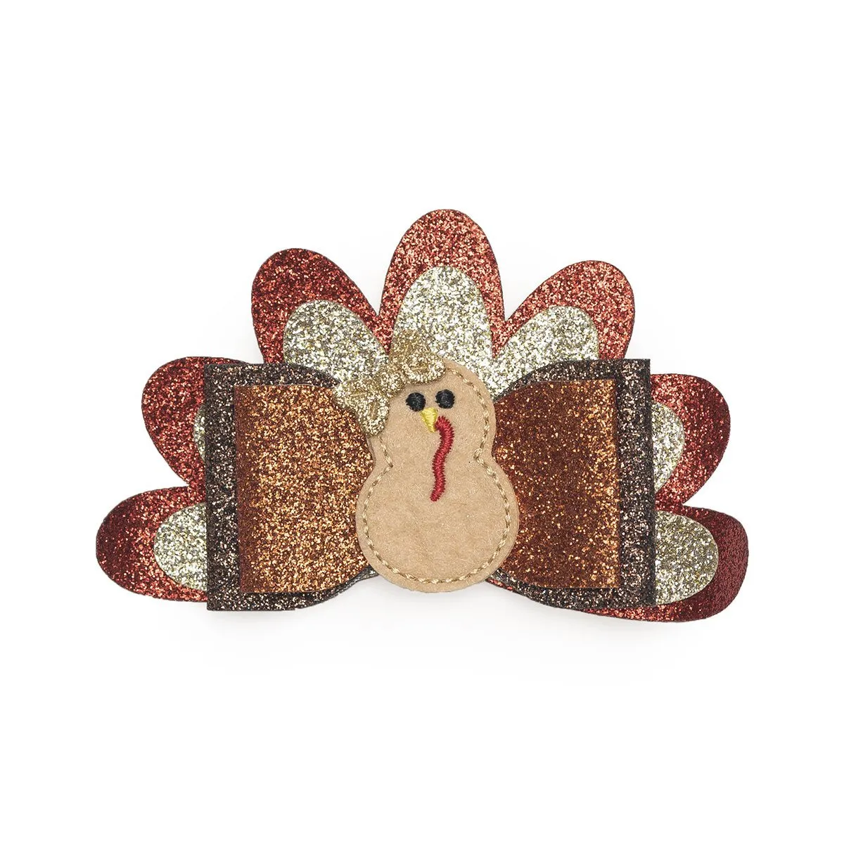 Sweet Wink Girls Thanksgiving Turkey Bow Hair Clip