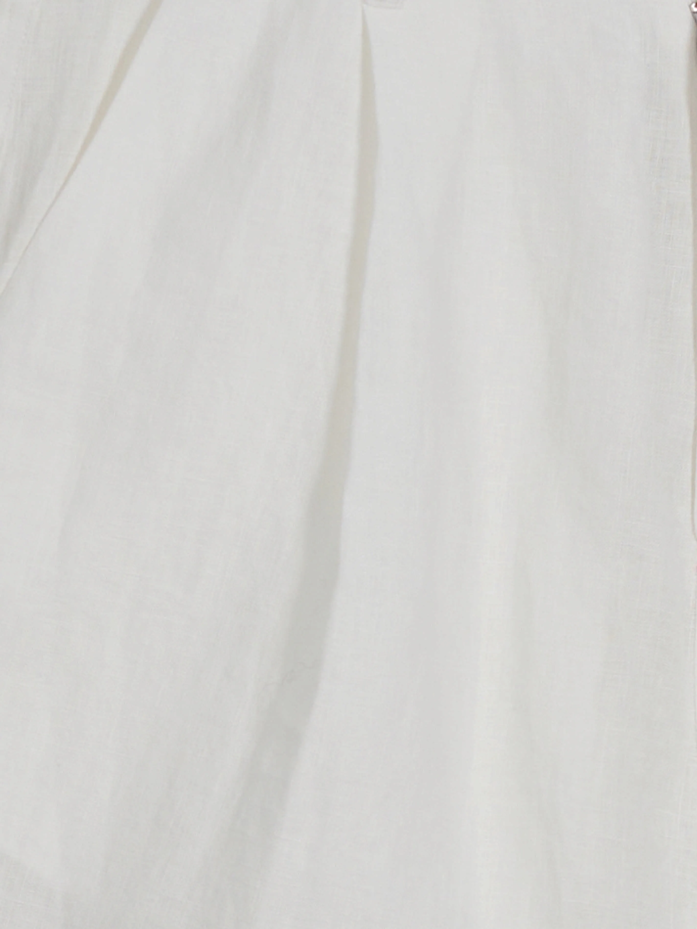 The Loom Linen Shorts White