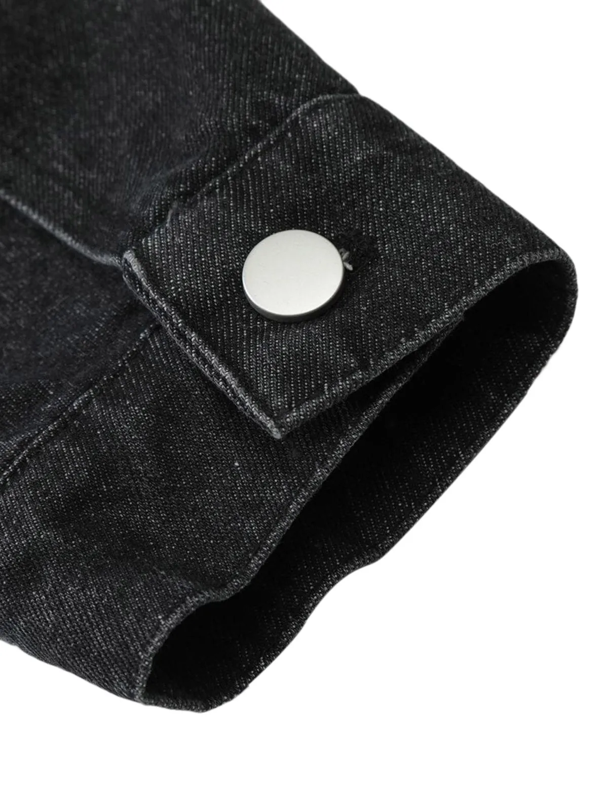Thesupermade Heavy Raw Edge Zip Up Denim Jacket