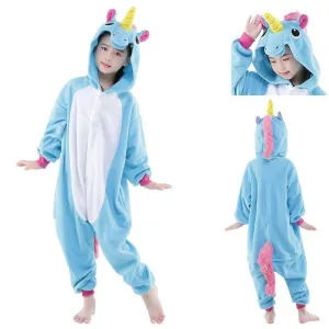 Unicorn Kids kigrumi Onesie Hoodie Animal Costume Pajamas