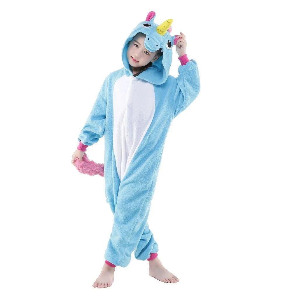Unicorn Kids kigrumi Onesie Hoodie Animal Costume Pajamas