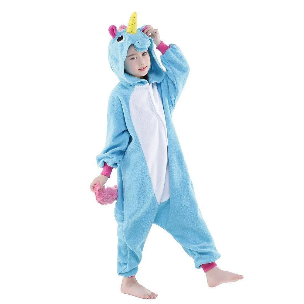 Unicorn Kids kigrumi Onesie Hoodie Animal Costume Pajamas
