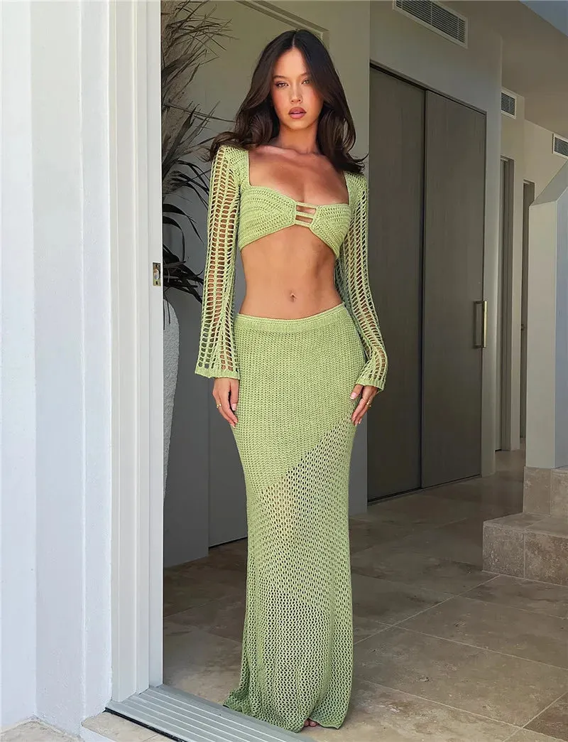 Victoria Knit Skirt Set