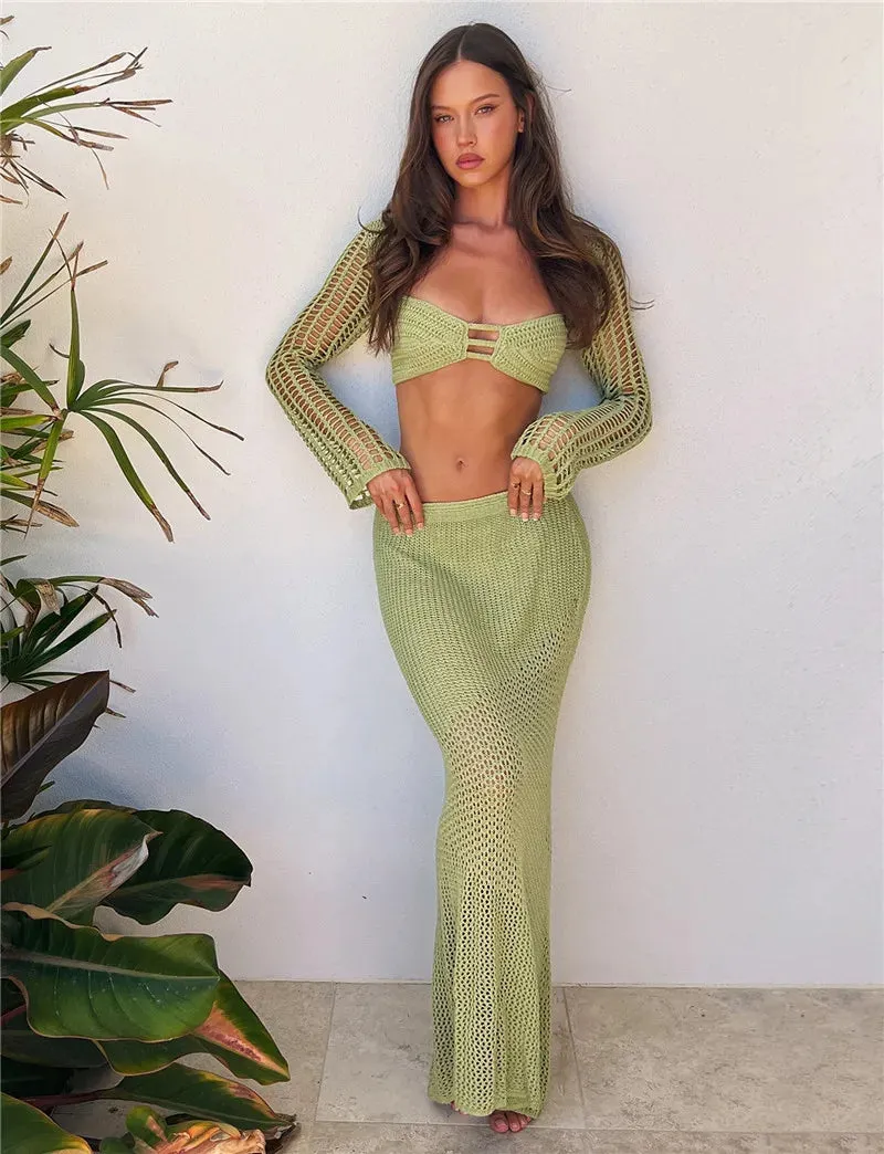 Victoria Knit Skirt Set