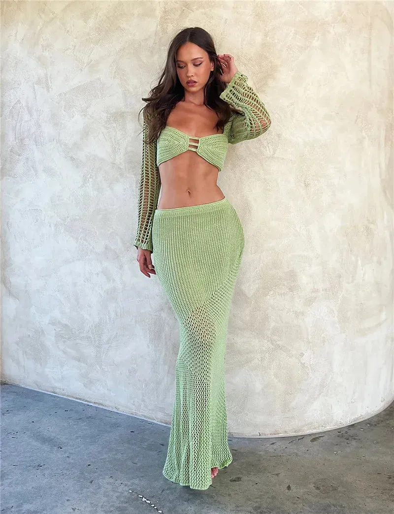 Victoria Knit Skirt Set