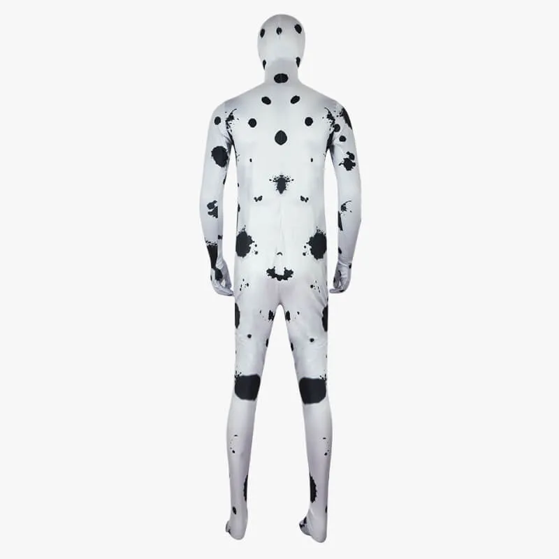 White Spot Spider Man Villain Bodysuit Across the Spider Verse Zentai Onesies Kids Adults