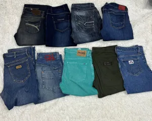 Wrangler & Tommy Hilfiger Jeans (9pcs)
