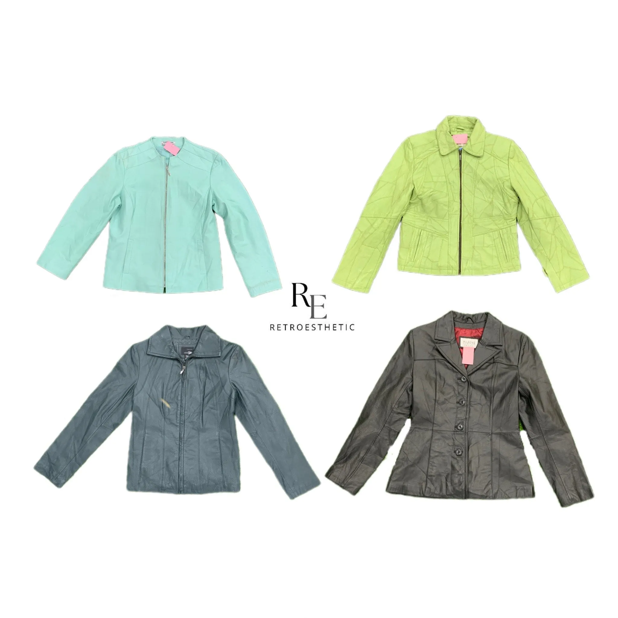 Y2K 2024 Vintage Leather Jackets (SR-058)